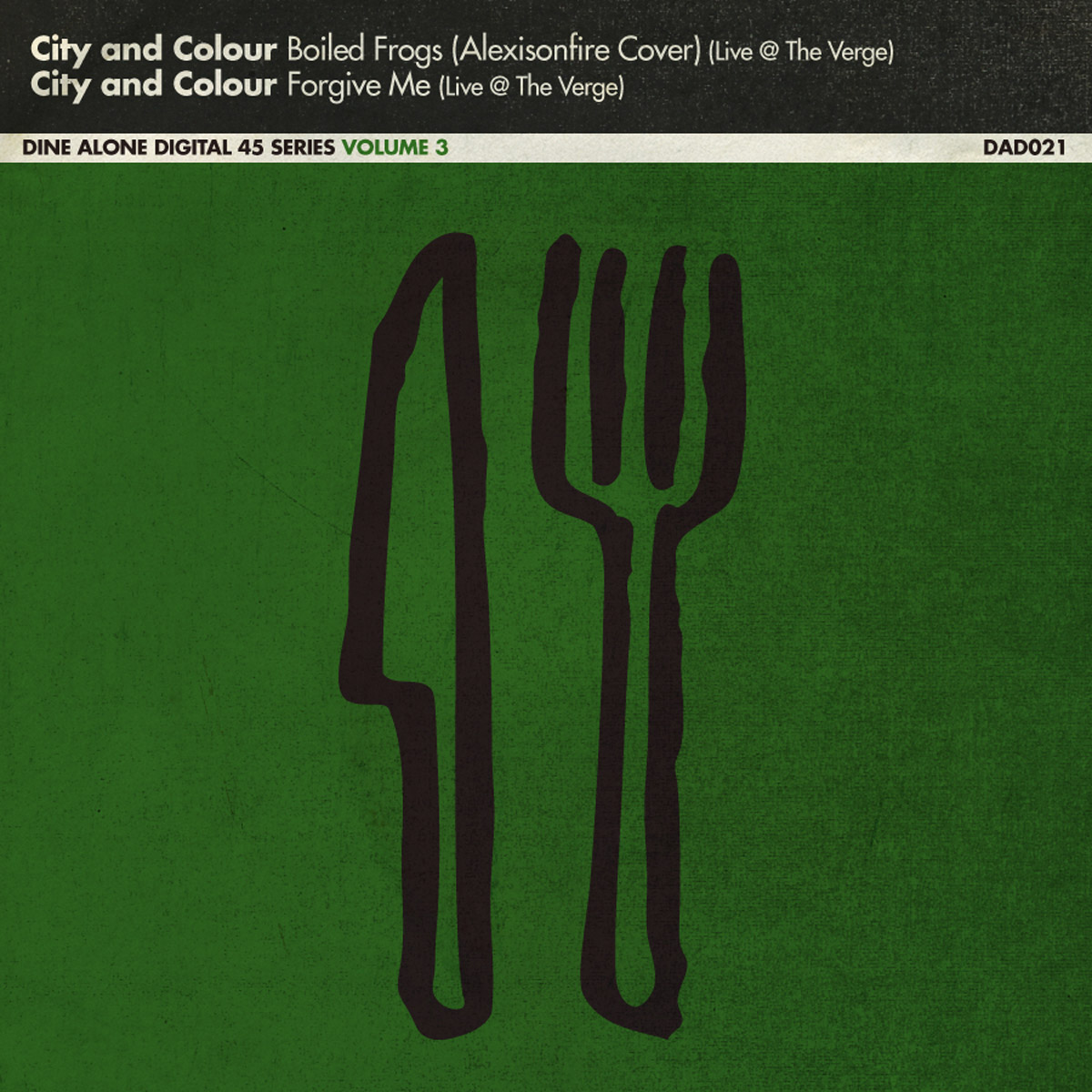 Discographie - City And Colour - Dallas Green - Dine Alone Digital 45 Series Volume 3